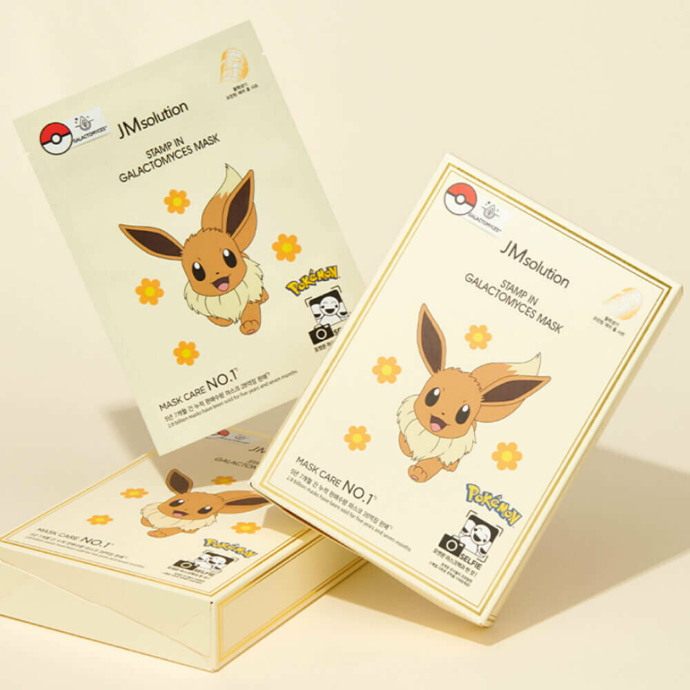 Тканевая маска омолаживающая с галактомисисом JMSolution STAMP IN GALACTOMYCES MASK POKEMON 1шт.