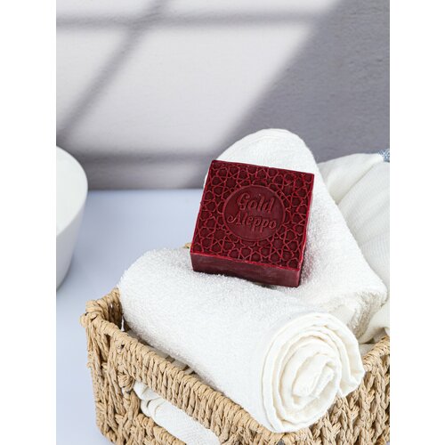 Алеппское мыло твёрдое из Сирии с ароматом розы 100 гр. ручная работа