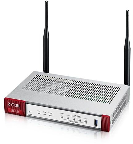 Межсетевой экран/ Zyxel USG FLEX 100AX Firewall, 1xWAN GE, 4xLAN/DMZ GE, Wi-Fi 6 (AX1800), 1xUSB3.0, AP Controller (8/2