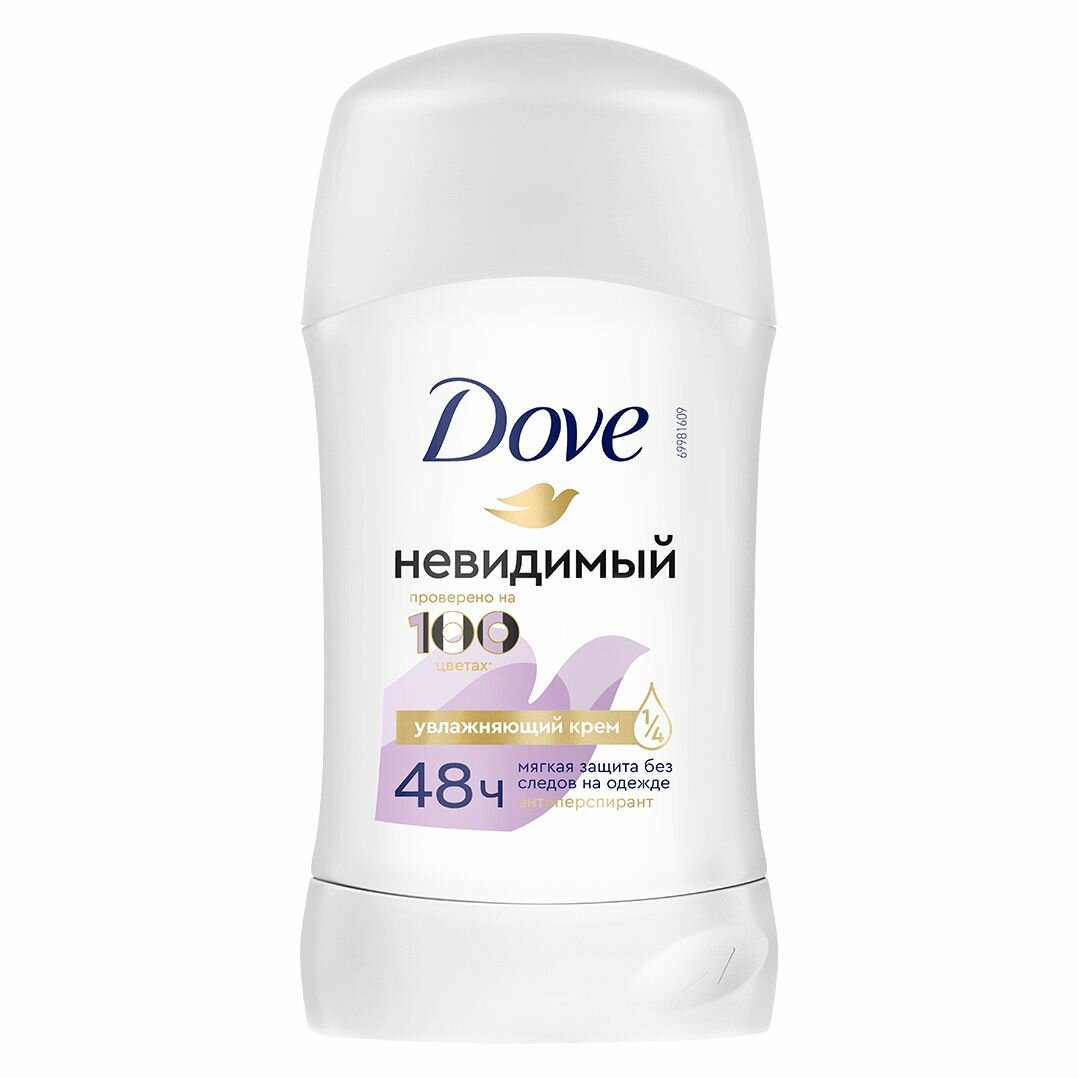 Женский антиперспирант стик Dove Invisible dry Невидимый 40 мл