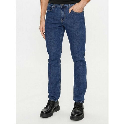 Джинсы CALVIN KLEIN, размер 38/34 [JEANS], синий джинсы calvin klein размер 38 34 серый