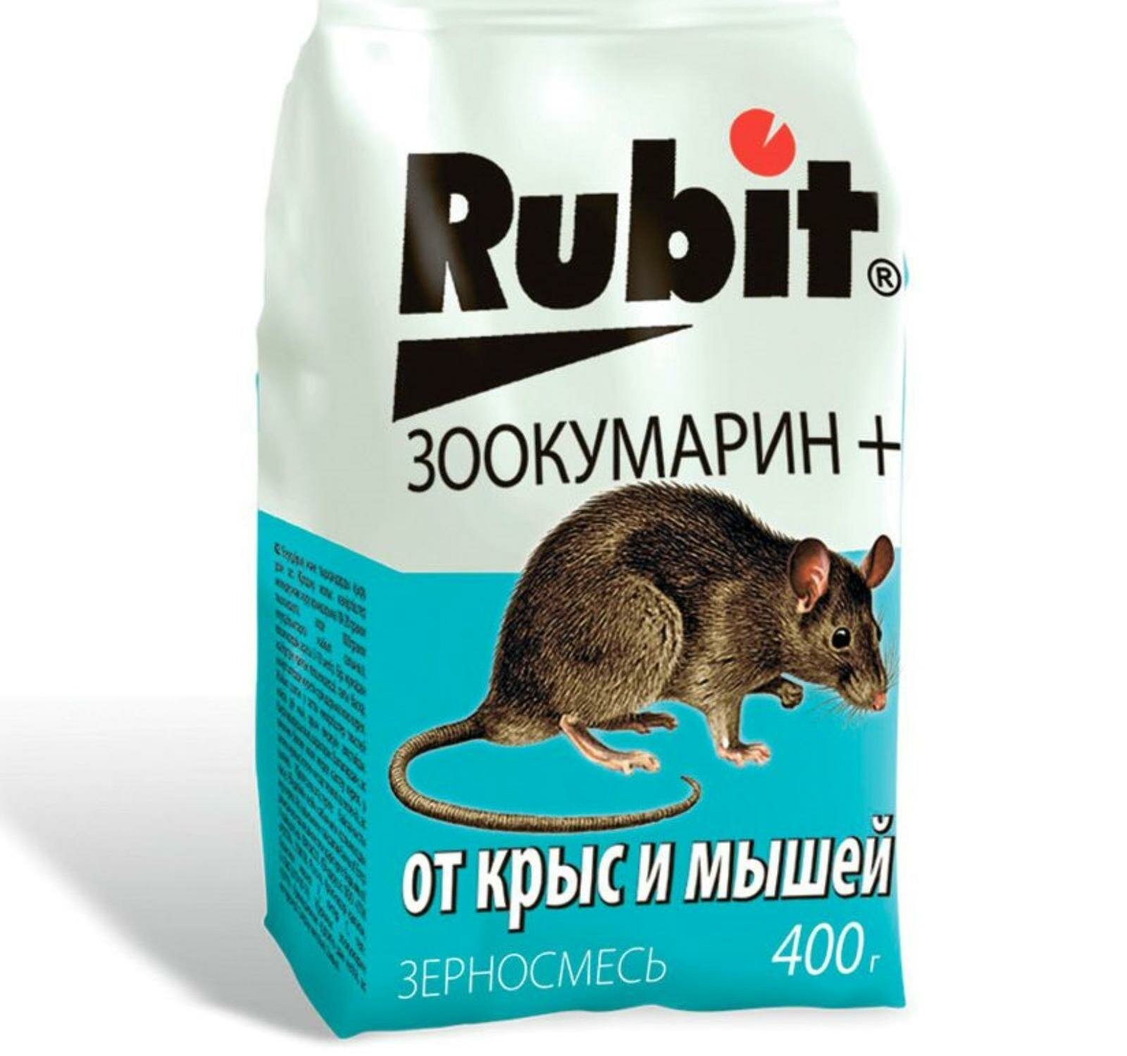 Зерновая смесь "Rubit" Зоокумарин+. от крыс и мышей, , 400 Г