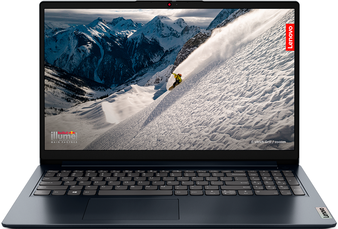 Ноутбук Lenovo IdeaPad 1 Gen 7 15.6" FHD TN/AMD Ryzen 5 5500U/8GB/256GB SSD/Radeon Graphics/NoOS/ENGKB/русская гравировка/синий (82R400BARM)