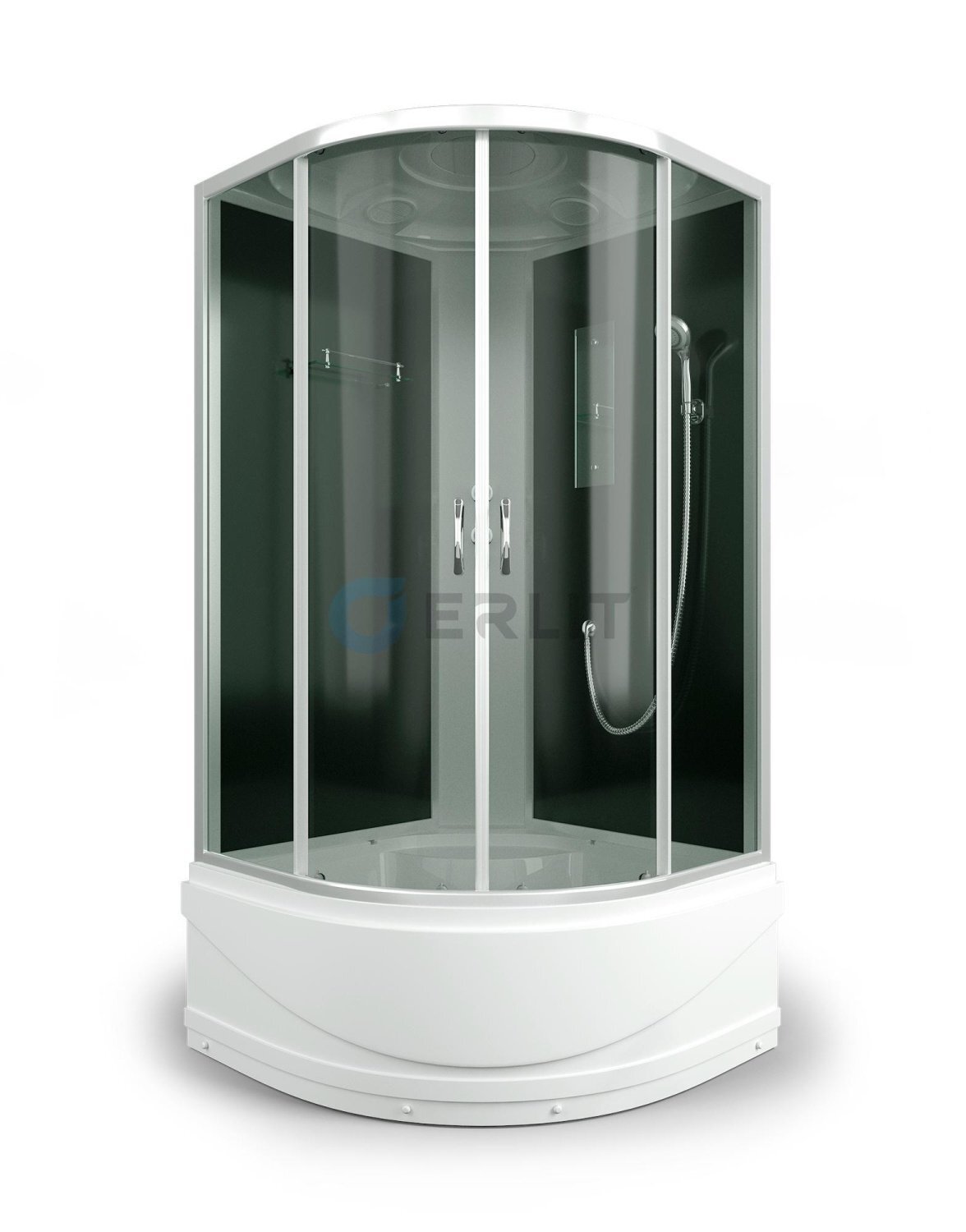 фото Душевая кабина Erlit ER3509TP-C4-RUS 90x90 тонированное стекло