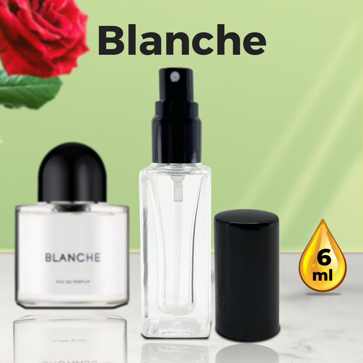 "Blanche" - Духи женские 6 мл + подарок 1 мл другого аромата