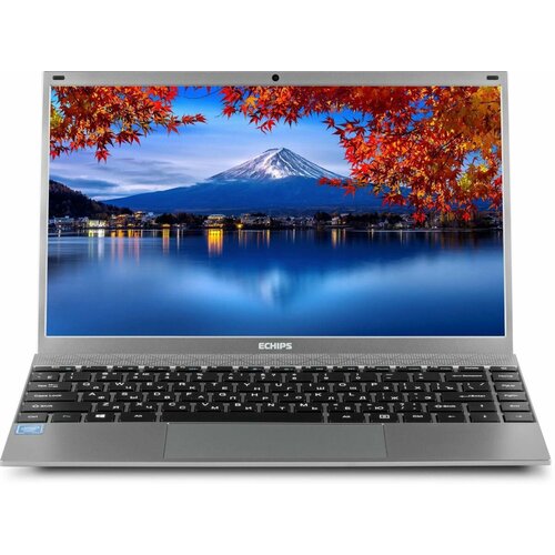 Ноутбук ECHIPS Envy14 NX140A-R-240 14, IPS, Intel Celeron J4125 2ГГц, 4-ядерный, 8ГБ LPDDR4, 240ГБ SSD, Intel UHD Graphics 600, Windows 11 Professional, серый