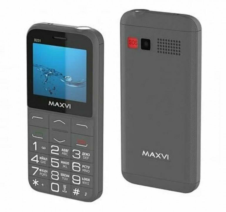 Мобильный телефон Maxvi B231 Серый