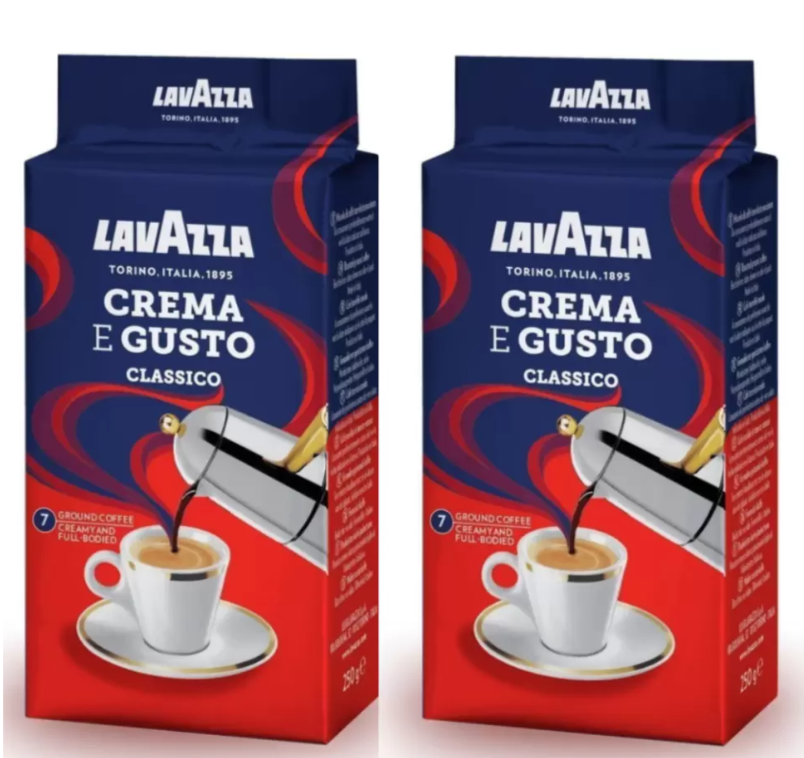 Lavazza Crema Gusto Classico кофе молотый 250 г в/у (упаковка 2 шт) (70038769)