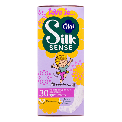 Ола (Ola!) Silk Sense Teens Light Прокладки ежедневные стринг-мультиформ микс 30 шт. прокладки женские тонкие с крылышками ola silk sense супер поверхность сеточка без аромата 8 шт