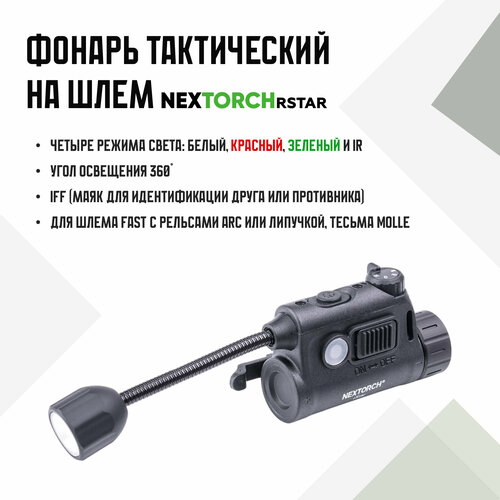Фонарь тактический на шлем Nextorch Rstar