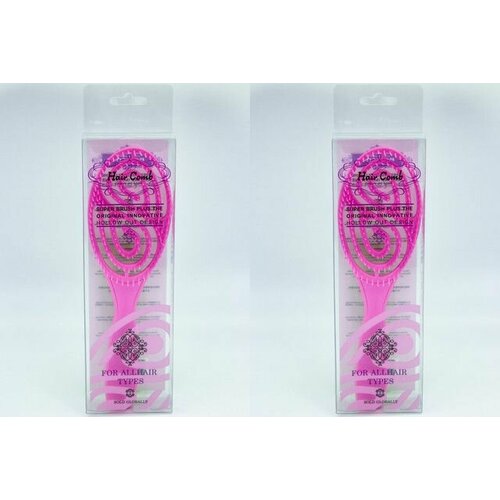 Hair Comb Расческа для волос, Массажная, Универсальная, Розовая, 2 шт