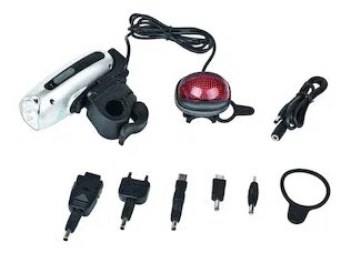 Зарядное устройство Energenie EG-PC-005 для мобильных телефонов с ручным приводом, фонариком и дистанционным управлением. Устанавливается на велосипед