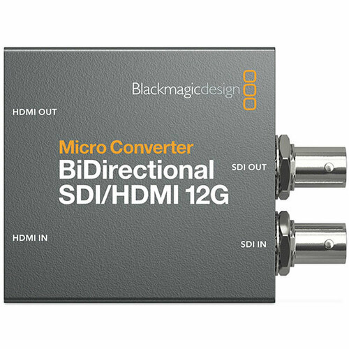 Blackmagic Micro Converter BiDirectional SDI/HDMI 12G wPSU конвертер blackmagic micro converter bidirectional sdi hdmi 3g psu