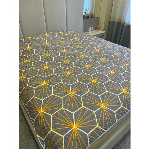 Покрывало двустороннее на кроватьдиван полуторноеполутороспальное 15-спальное хлопокхб 1450₽