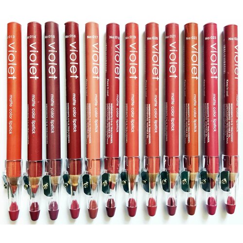 Набор карандашей для губ VIOLET 12 шт 13-24 324₽