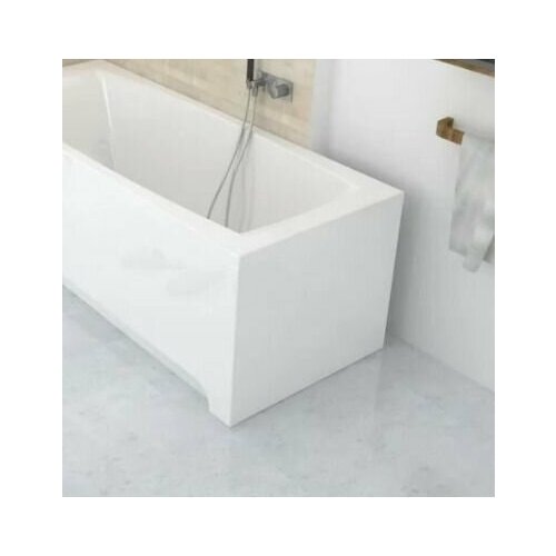 Экран под ванну пластиковый торцевой Domani-Spa 70 см белый, влагостойкий / панель баковая под ванну