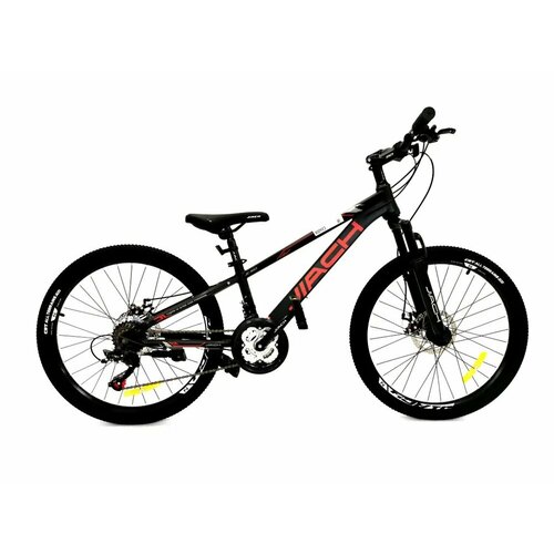Велосипед 24 JIACH сталь рама 11 21-ск диск черныйкрасный 20350₽