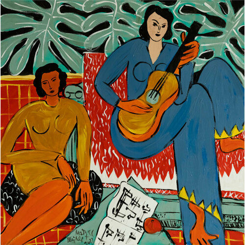 DARIA GEILER Картина для интерьера Дарьи Гейлер Музыка 100х100 см 24990₽