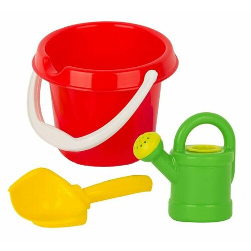 Игрушка для песочницы песочный набор Пупсик совок, лейка 0,2 л, ведро 0,85 л, 2 шт.