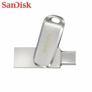 Флешка SanDisk Ultra Dual Drive Luxe USB/Type-C 512 ГБ, 1 шт, серебристый скорость чтения 400мб/с