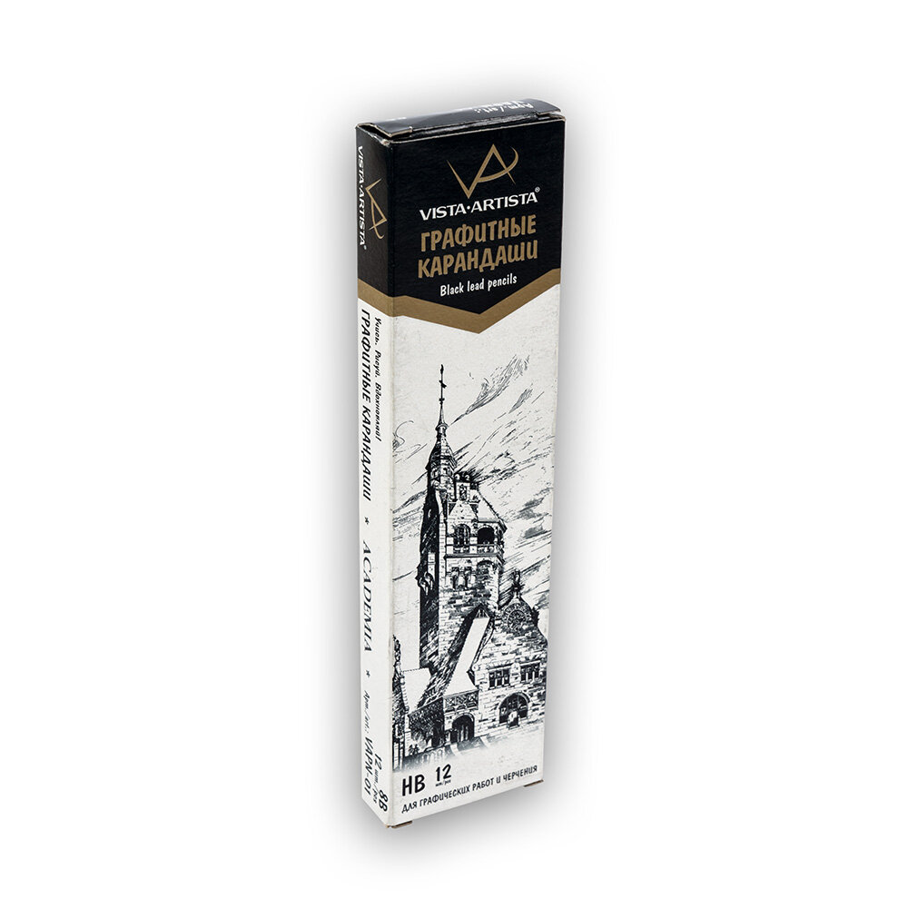 Карандаш графитный VISTA-ARTISTA Academia VAPN-01-GKA-7CAQ 3H color assortment