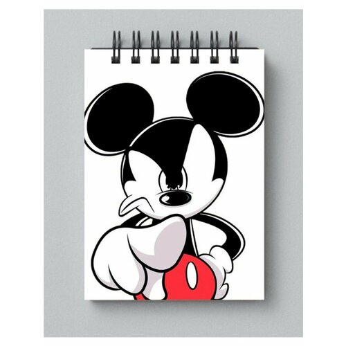 Блокнот Микки Маус, Mickey Mouse, А6 блокнот в клетку каждому своё mickey mouse микки маус плуто a4 48 листов