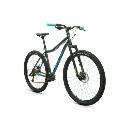 Велосипед горный FORWARD SPORTING 29 X D 29" 17" 9 ск. темно-серый/зеленый RBK22FW29968 2022 г.