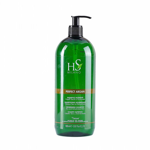 Шампунь для сухих и ослабленных волос с аргановым маслом Dikson HS Perfect argan Shampoo Nutriente, 1000 мл.