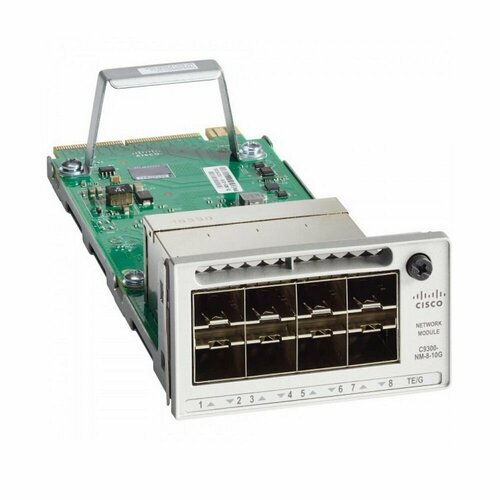 модуль маршрутизатора nortel gray isdn bri s t adapter module field upgrade spare cv0011045 C9300-NM-8X= Catalyst 9300 8 x 10GE Network Module, spare