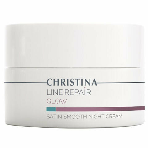 Christina Line Repair GLOW: Разглаживающий ночной крем «Сатин» для лица (Glow Satin Smooth Night Cream), 50 мл