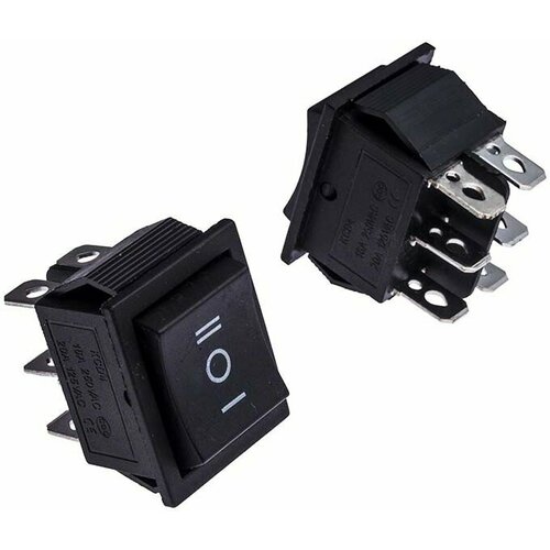 KCD4-203-C6-B/6P on-off-on, Клавишный переключатель KCD4-203-C6-B/6P, ON-OFF-ON kcd4 rocker switch ship type switch rocker power button 4 6pin red light green light 31x25mm16a 250v on off on off on