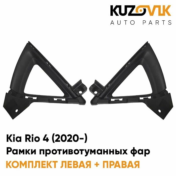 Рамки противотуманных фар Kia Rio 4 (2020-) рестайлинг
