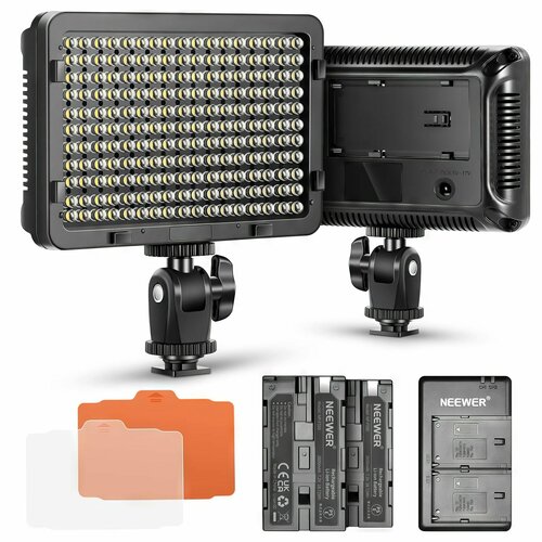 Видеосвет портативный NEEWER 176S 2 Батареи и зарядное устройство 1039000₽