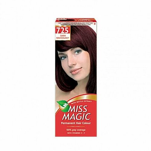 MISS MAGIC Краска для волос тон 725 Темный махагон 90 мл 349₽