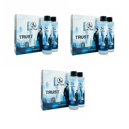 Набор подарочный Like Time Men Trust шампунь-гель 250 мл гель для душа 250 мл 3 шт 1268₽