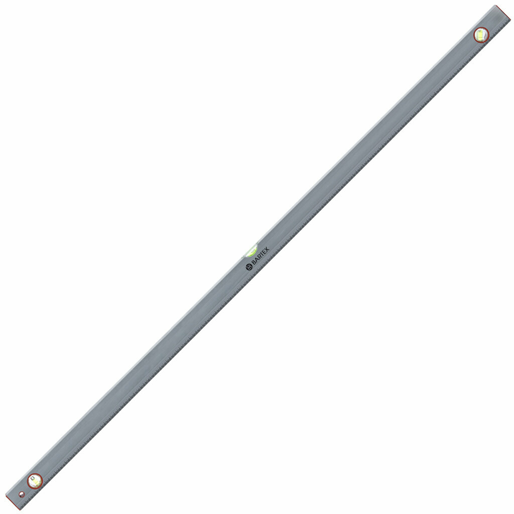 фото Уровень алюминий, Bartex, №0004, 600 мм, 3 глазка, линейка, серебристый