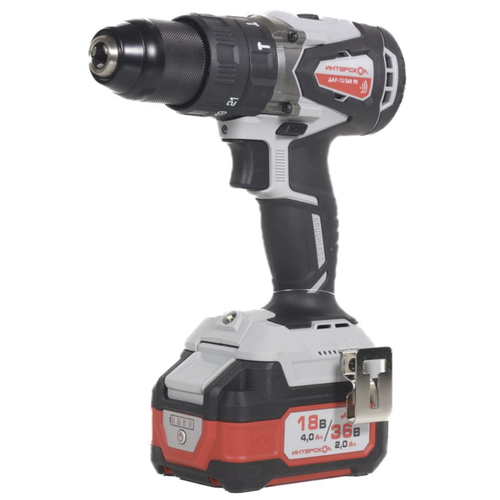 Аккумуляторная ударная дрель-шуруповерт Интерскол ДАУ-1336В АПИ 90 2х20 Ач 20140₽
