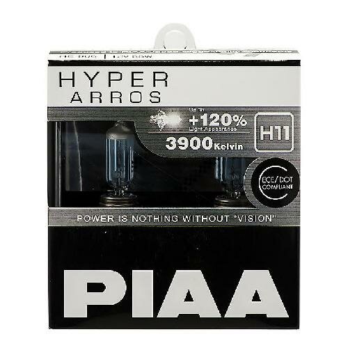 Лампы галогенные PIAA HYPER ARROS (TYPE H11) (3900K) 55W. 2 шт. HE906H11 1шт
