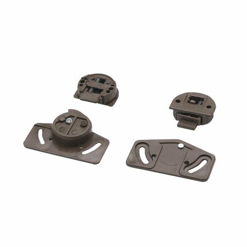 Комплект нижних пластиковых роликов для купе коричневый (комплект 4 шт.)