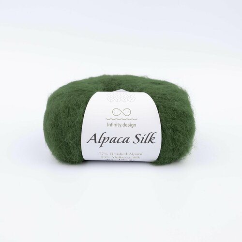 Пряжа INFINITY Alpaca Silk 9573 (4 мотка) , 77% альпака, 23% шелк, 25г, 140м