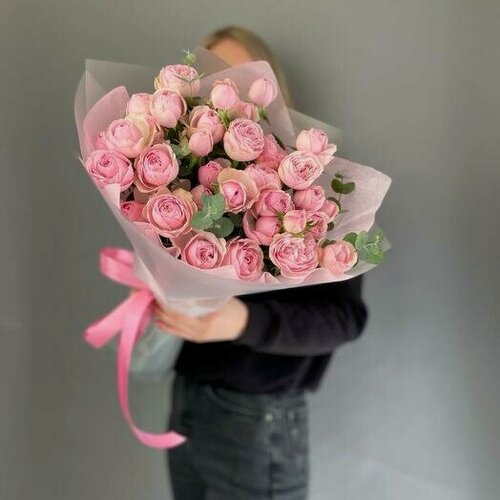 Изображение товара Букет "Кустовые пионовидные розы Мэнсфилд парк пинк" от "Di_Flowerslab", размер S