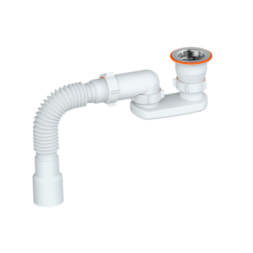 Слив-перелив для душевого поддона РМС СД-П белый 806₽