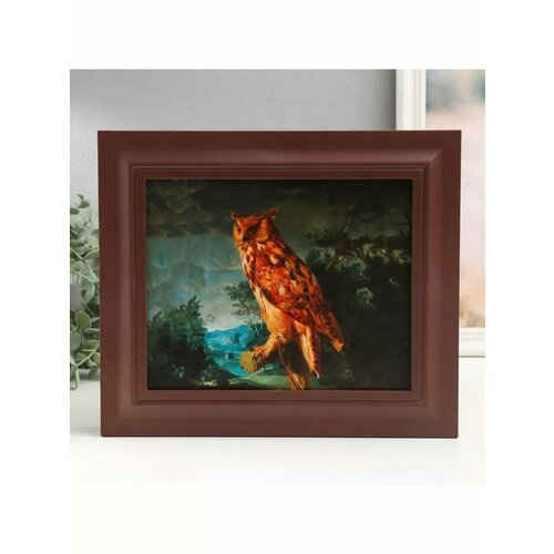 Ключница настенная Филин 265х315 см орех 918₽