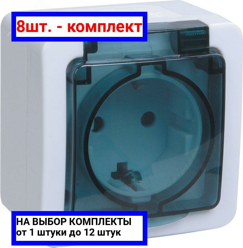 фото Розетка IEK ERMP12-K03-16-54-EC ГЕРМЕС PLUS, 16 А, с заземлением