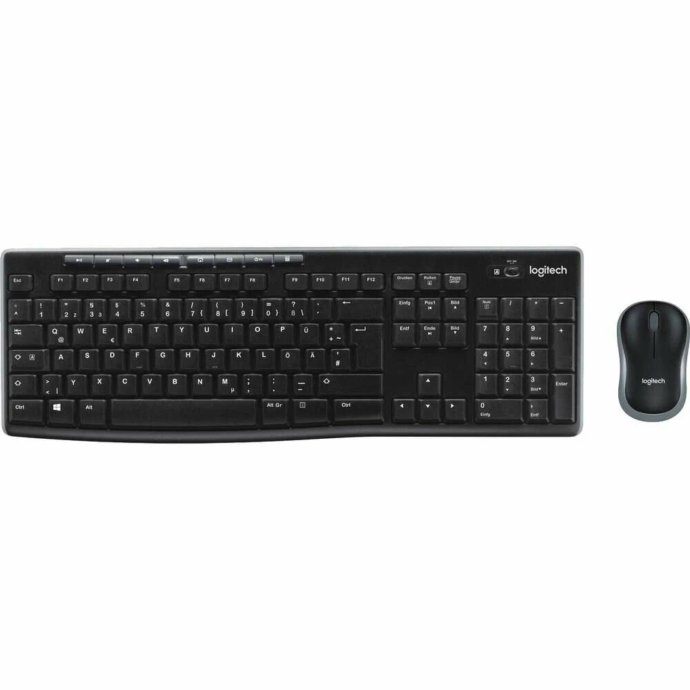 Клавиатура + Мышь Logitech Wireless Desktop MK270 Black (920-004518)