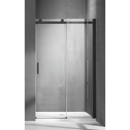 Душевое ограждение SANTREK AQUA Evo-DF-1400-C-Matt Black 14001950 Прямое стекло Прозр 8мм профиль Чёрный 39261₽