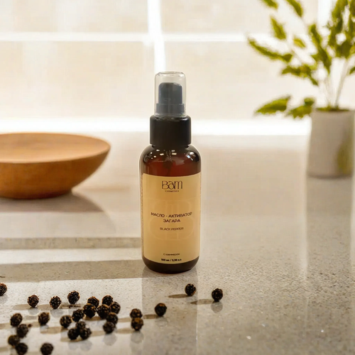 BAM cosmetics Масло-активатор загара Black Pepper 100мл 499₽