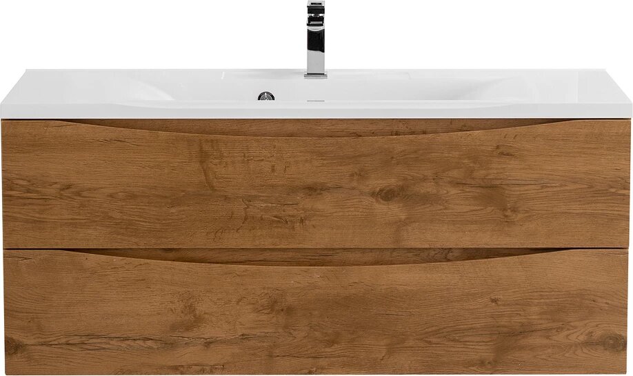Marino база под раковину подвесная с двумя выкатными ящиками, rovere nature, 1100x450x500, marino-1100-2c-so-rn-p Belbagno