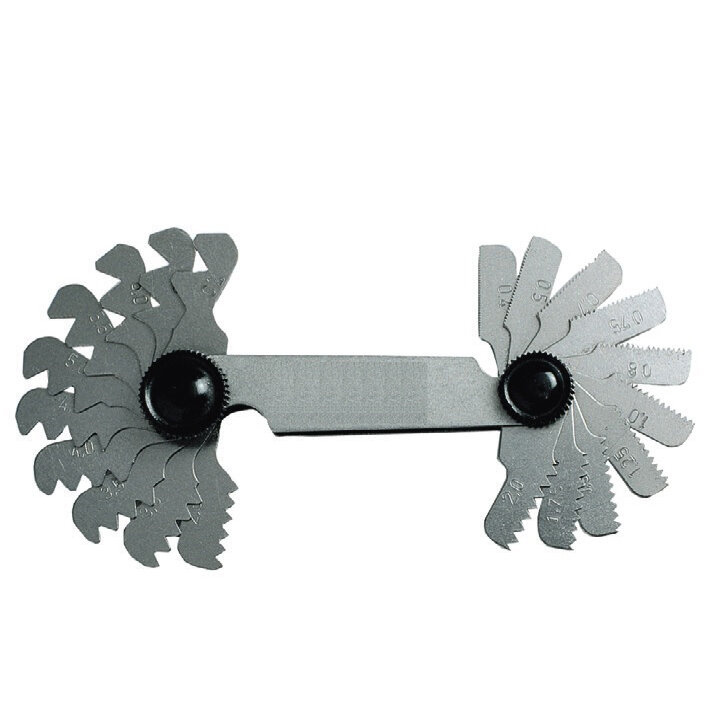 MIB MIB-08081007 Набор резьбовых шаблонов для дюймовой резьбы 60° 4-42 TPI из 30 шт. - фото №1