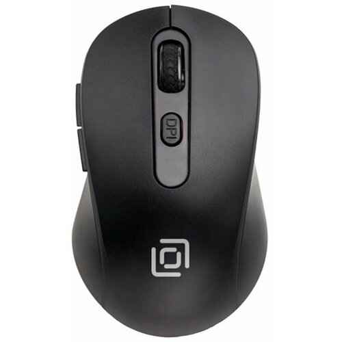 Мышь Оклик 677MW черный оптическая 1600dpi беспроводная USB 6but 82100₽